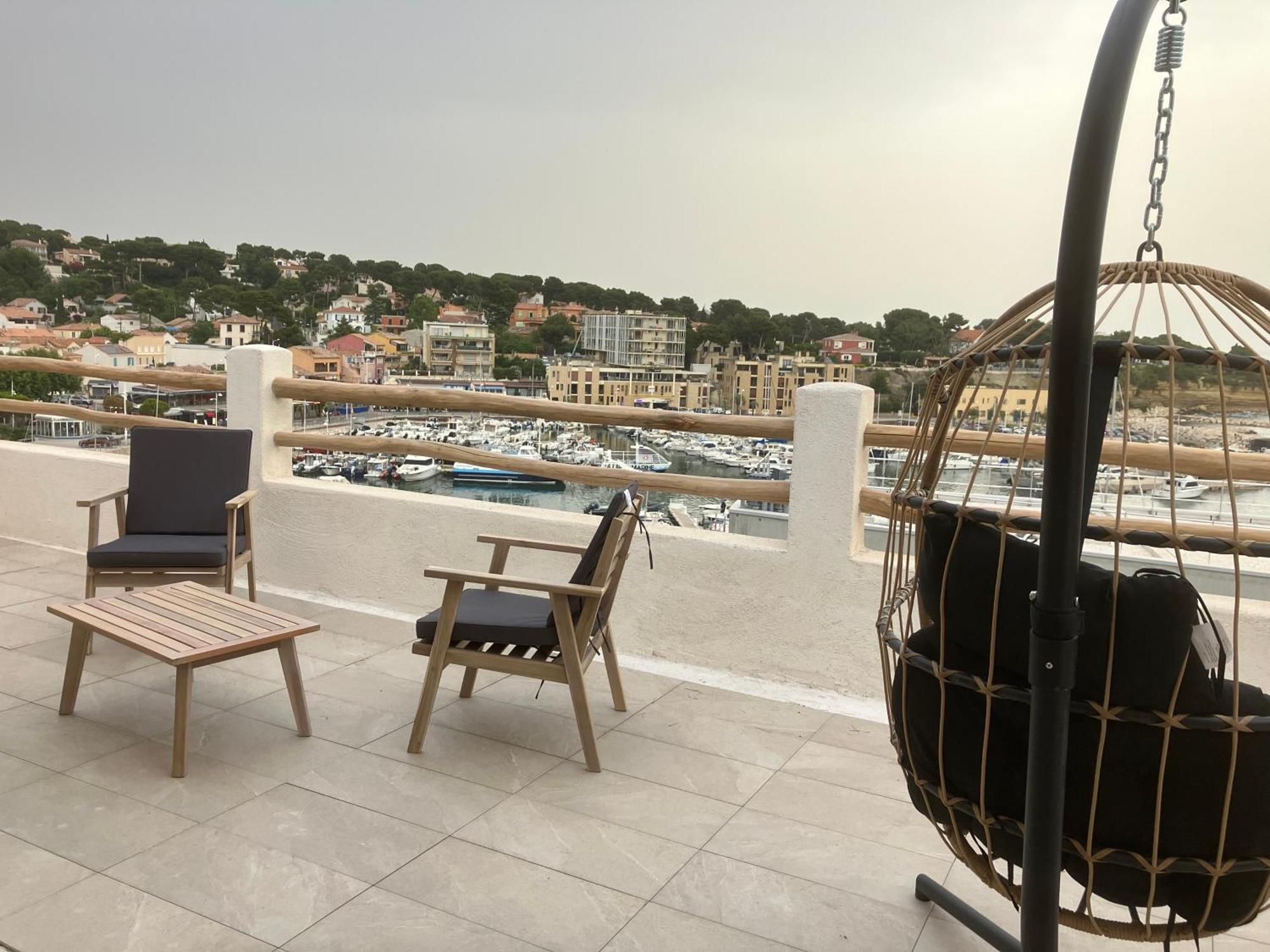 شقة T2 Vue Sur Le Port Jacuzzi Terrasse Et Parking كاري-لو-رويه المظهر الخارجي الصورة